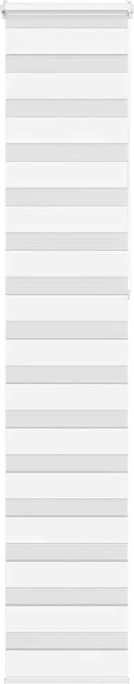 Ζέβρα τυφλή Λευκό Πλάτος υφάσματος 35,9 εκ. Πολυεστέρας