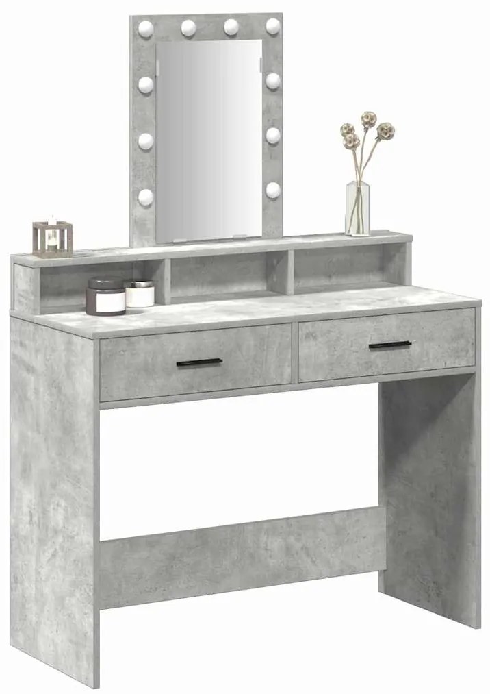 vidaXL Τραπέζι περιποίησης Γκρι 100 x 41 x 140 εκ. Επεξεργασμένο ξύλο