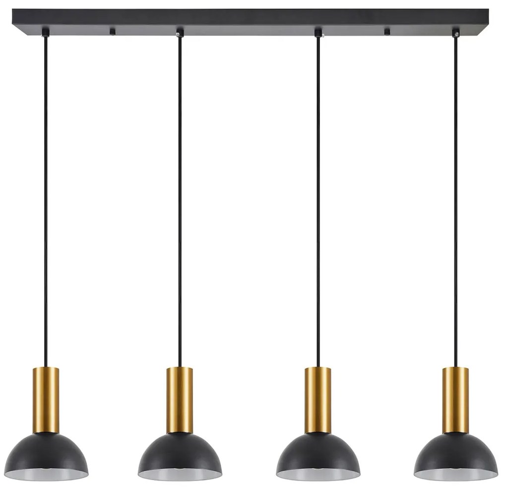 Φωτιστικό Οροφής Πολύφωτο Homelighting 77-8651 Gold/Black