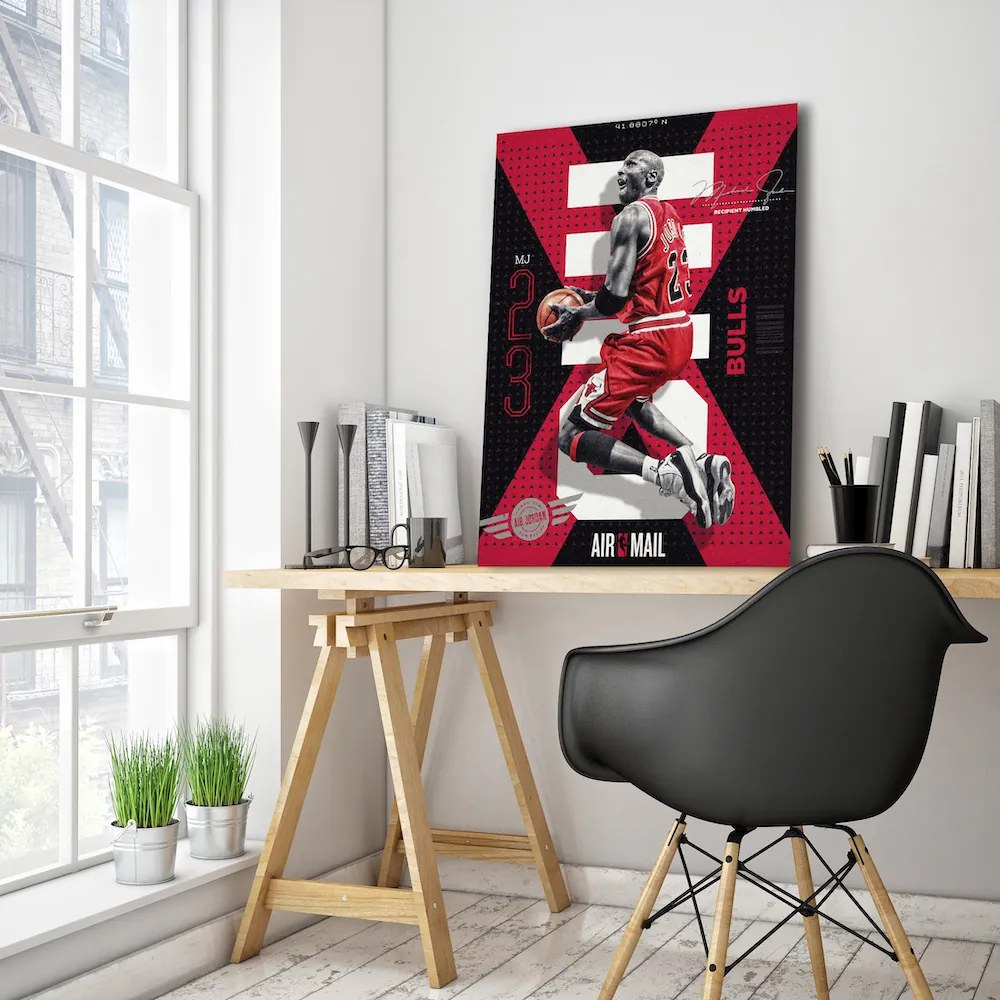 Πίνακας σε καμβά Michael Jordan KNV1551 65cm x 95cm