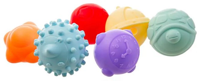 Μπάλες Δραστηριοτήτων (Σετ 6τμχ) Akuku Sensory Balls A0640