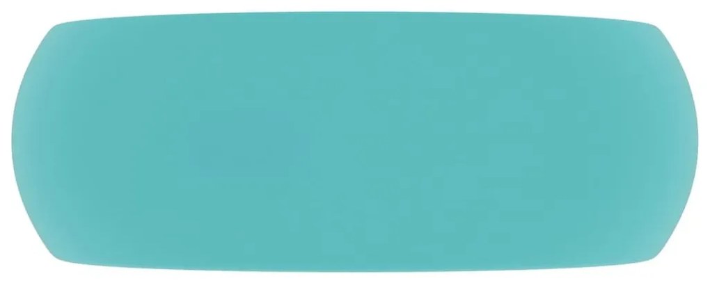 Νιπτήρας Πολυτελής Στρογγυλός Αν. Πράσινο Ματ 40x15 εκ Κεραμικό - Πράσινο