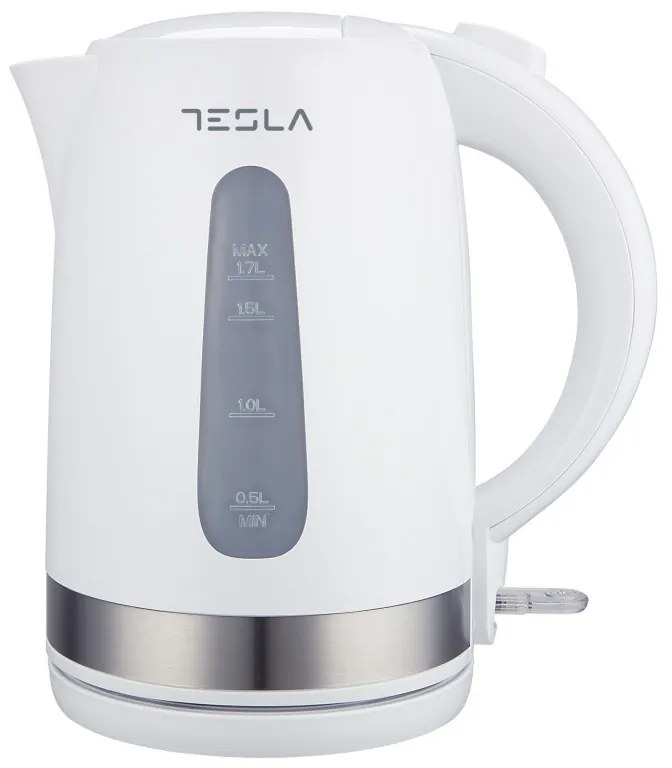 Βραστήρας Tesla KT200WX, 2200W, 1.7 Lt, Ανοξείδωτη καλυμμένη αντίσταση, Έλεγχος STRIX, Ενδεικτική λυχνία, Λευκό-Inox