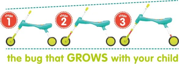 ScuttleBug XL Splodge Loopfiets met 3 Wielen Junior Turquoise/Green