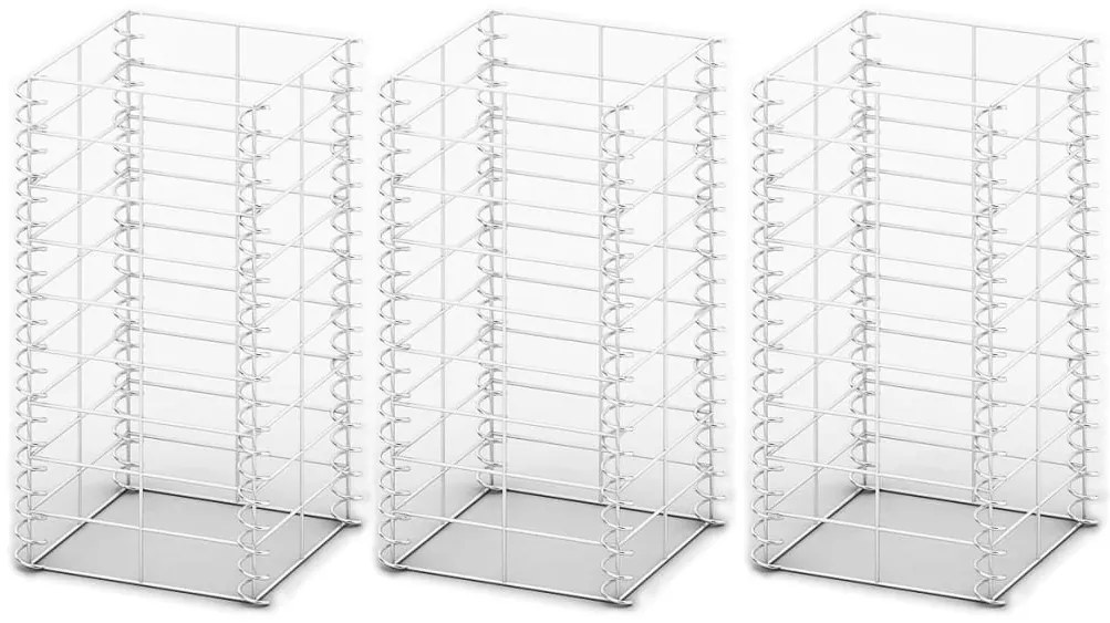 vidaXL Συρματοκιβώτια Σετ 3 τεμ. 25 x 25 x 50 εκ. Γαλβανισμένο Σύρμα
