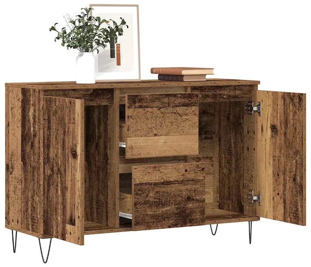 vidaXL Μπουφές Παλιό ξύλο 104 x 35 x 70 εκ. από Επεξεργασμένο Ξύλο