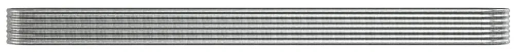 vidaXL Ζαρντινιέρα Ασημί 512x80x36 εκ. Γαλβανισμένος χάλυβας