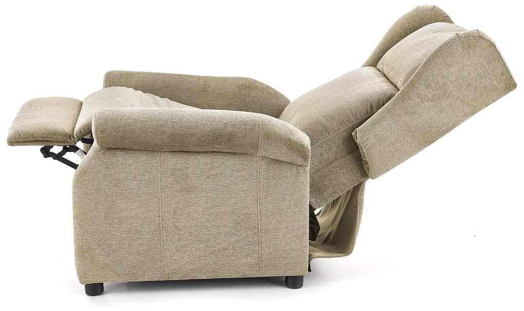 AGUSTIN recliner with massage function, color: beige DIOMMI V-CH-AGUSTIN_M-FOT-BEŻOWY