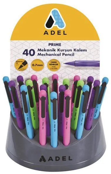 Adel μηχανικό μολύβι &quot;Vivid&quot; με σβήστρα 0,7mm 60 τμχ.