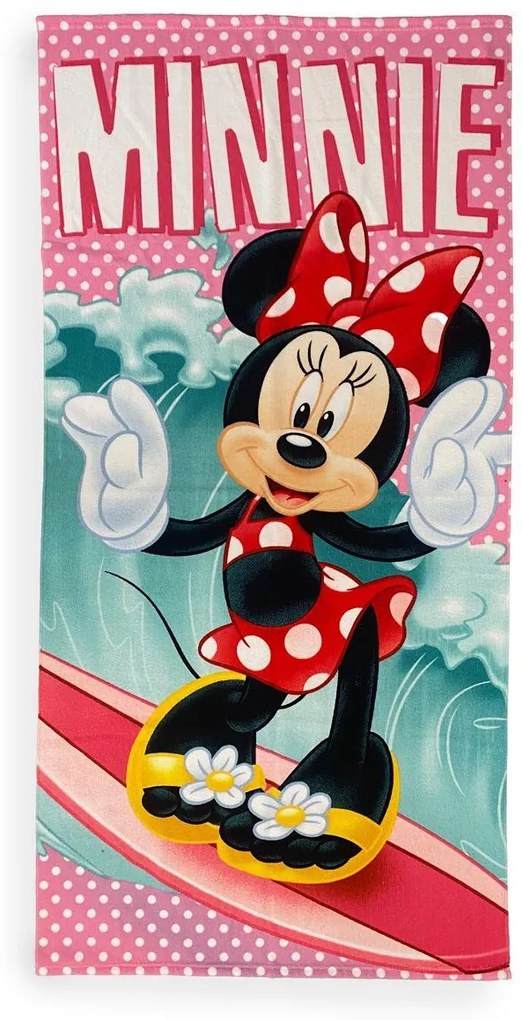 Πετσέτα Θαλάσσης Παιδική Microfiber 70x140εκ. Minnie 36 Turquoise Disney DimCol