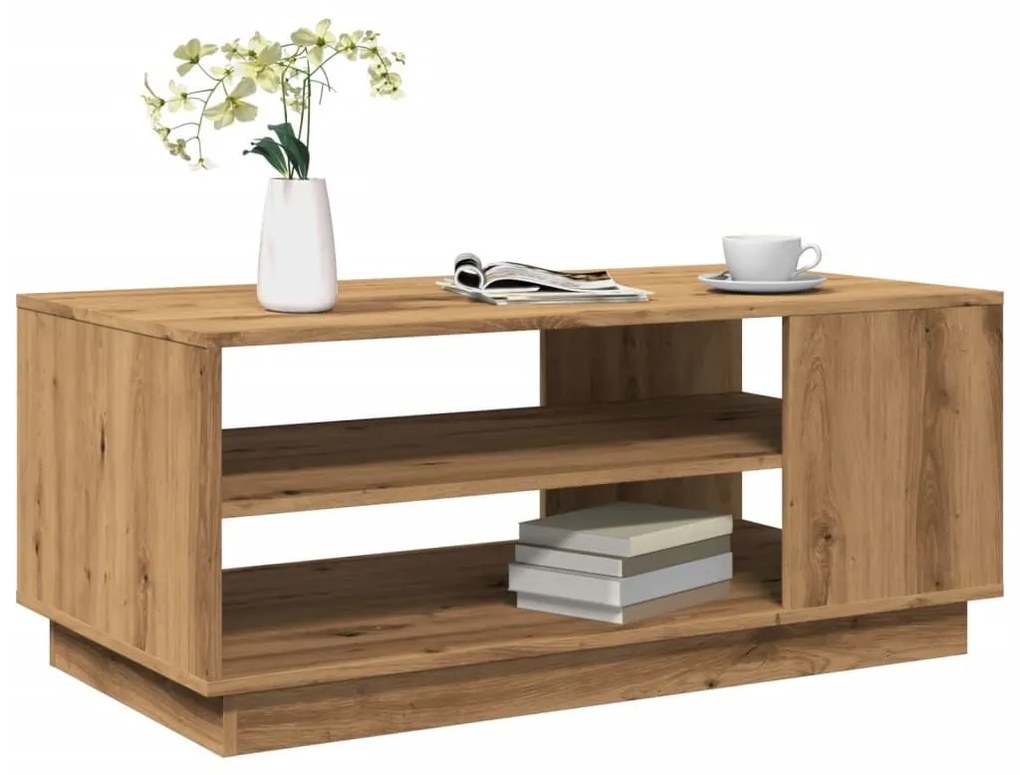 Τραπεζάκι σαλονιού Artisan Oak 102x55x43 cm Κατασκευασμένο ξύλο 856801