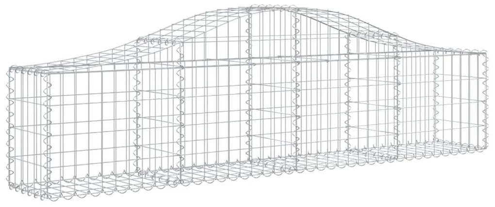 vidaXL Συρματοκιβώτια Τοξωτά 11 τεμ. 200x30x40/60 εκ. Γαλβαν. Ατσάλι