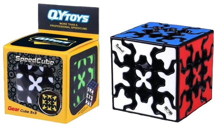 QYTOYS παιχνίδι κύβος με μαύρη βάση 3x3 - Gear cube game