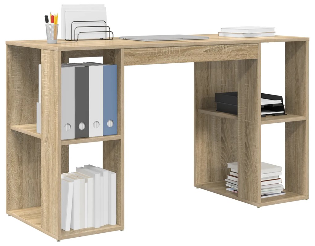 vidaXL Γραφείο Sonoma Oak Sonoma oak Επεξεργασμένο ξύλο