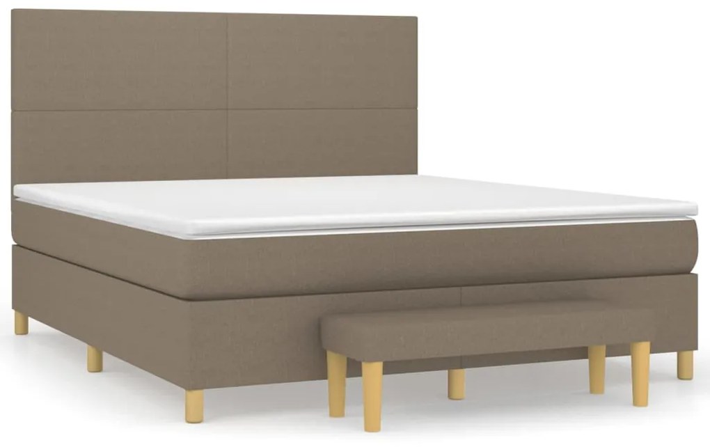 ΚΡΕΒΑΤΙ BOXSPRING ΜΕ ΣΤΡΩΜΑ TAUPE 160X200 ΕΚ. ΥΦΑΣΜΑΤΙΝΟ 3137009