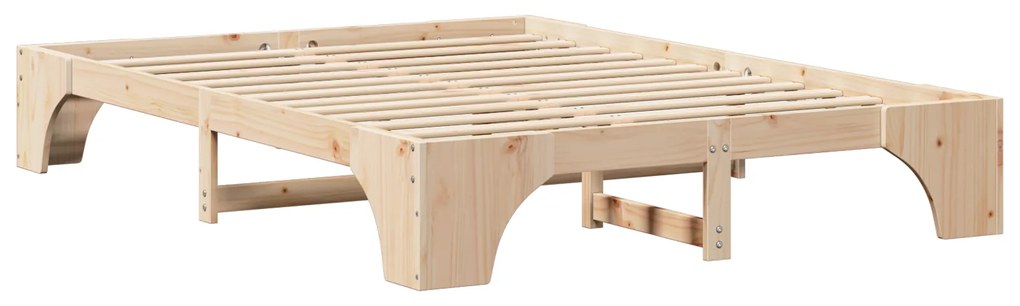 vidaXL Κρεβάτι Φυσικό Μασίφ ξύλο πεύκου 160 x 200 εκ. Modular Κρεβάτι