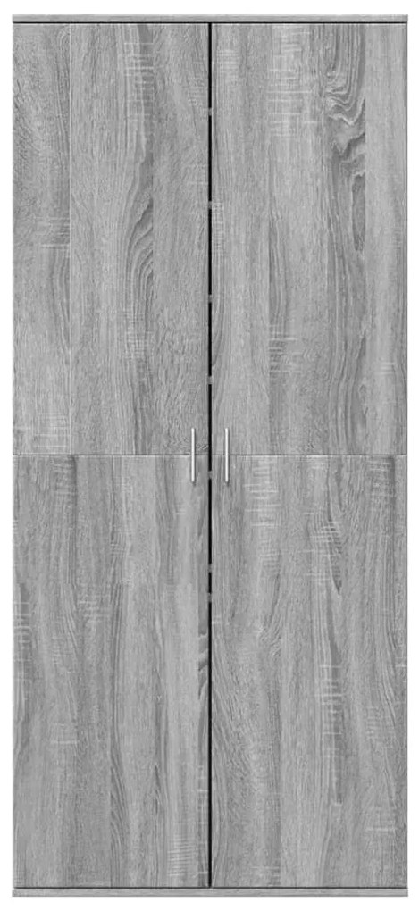 vidaXL Παπουτσοθήκη Γκρι Sonoma 80x39x178 εκ. από Επεξεργασμένο Ξύλο