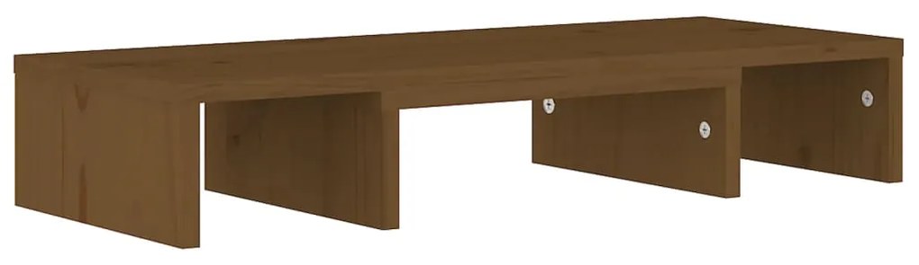 vidaXL Βάση Οθόνης Μελί 60 x 24 x 10,5 εκ. από Μασίφ Ξύλο Πεύκου