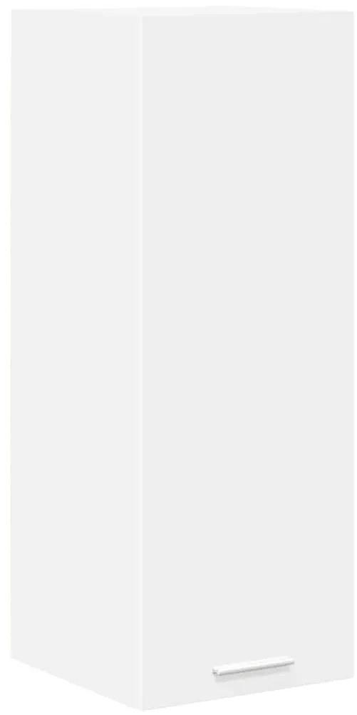 vidaXL Κρεμαστό ντουλάπι με αποθήκευση Riga Λευκό 30 x 31 x 80 εκ.