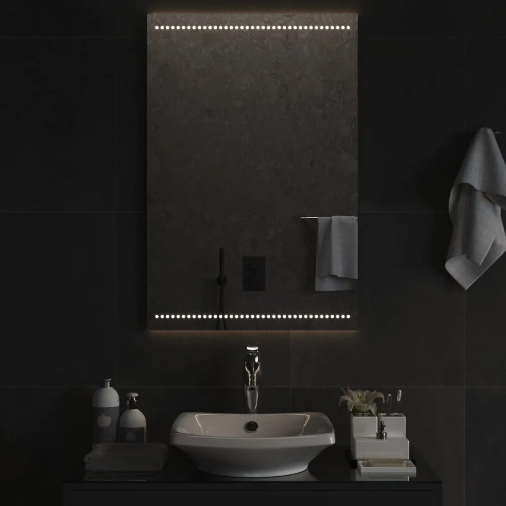 vidaXL Καθρέφτης Μπάνιου με LED 60x90 εκ.