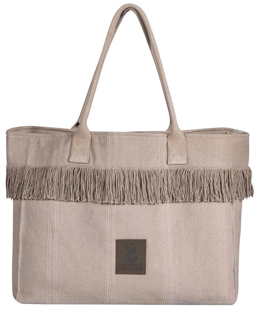 Τσάντα Θαλάσσης Polyester 46x36εκ. Essential 4084 Taupe Greenwich Polo Club
