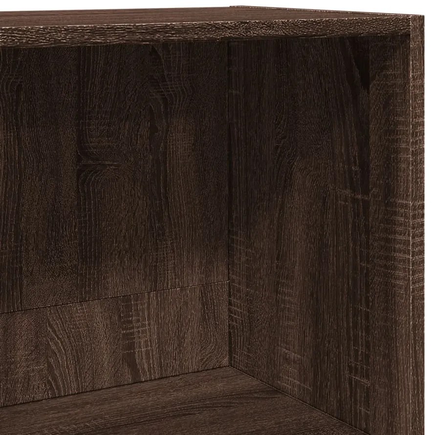 vidaXL Βιβλιοθήκη Καφέ Δρυς 40x30x189 εκ. από Επεξεργασμένο Ξύλο