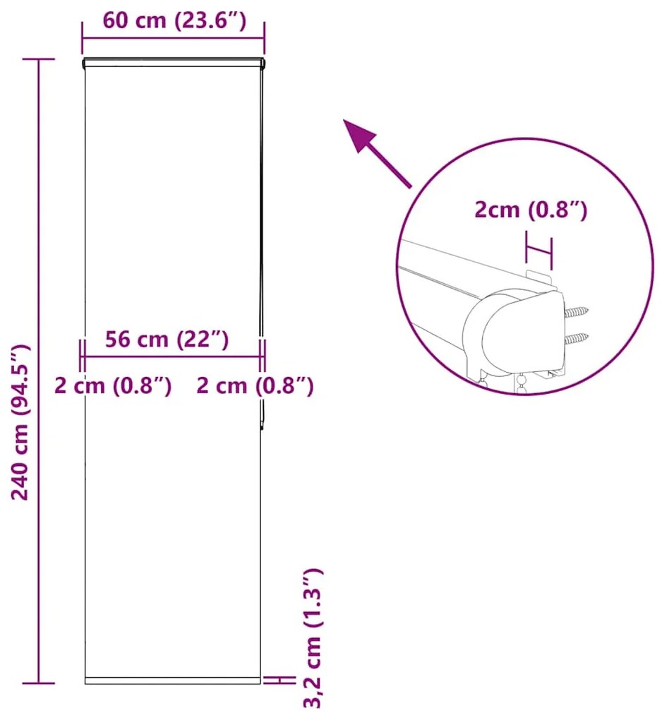 ΚΟΥΡΤΙΝΑ ΜΠΑΝΙΟΥ ΡΟΛΟ ΚΑΣΕΤΑ 60X240ΕΚ. ΠΛΑΤΟΣ ΥΦΑΣΜΑΤΟΣ 56ΕΚ. 4015008