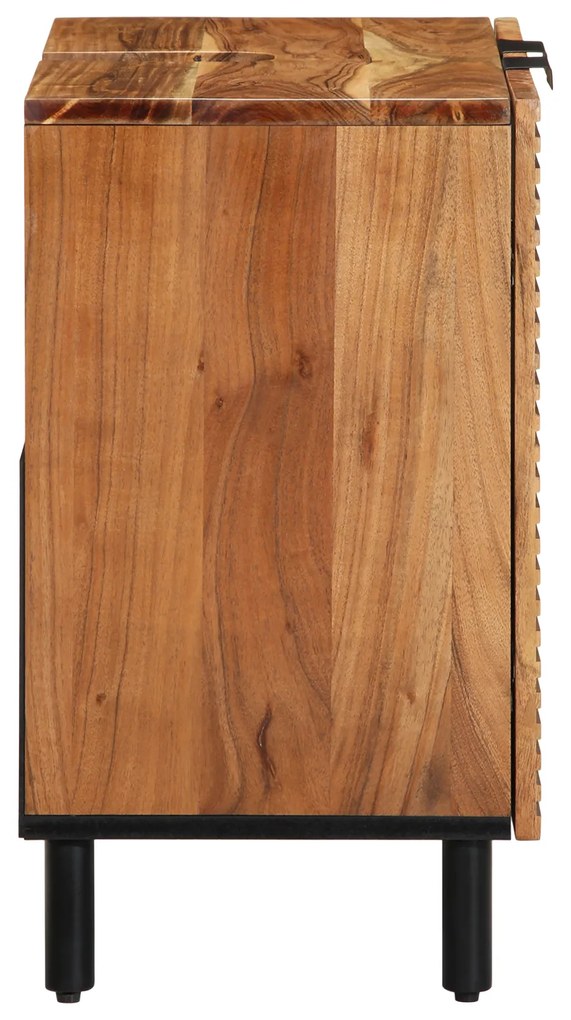 vidaXL Ντουλάπα Μπάνιου Καφέ 62 x 33 x 58 εκ. Μασίφ ξύλο ακακίας