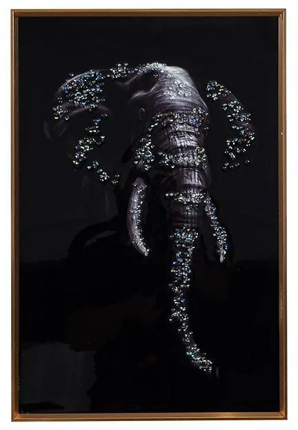 Κάδρο FL230 Fylliana Elephant Μαύρο 40x3x60εκ.