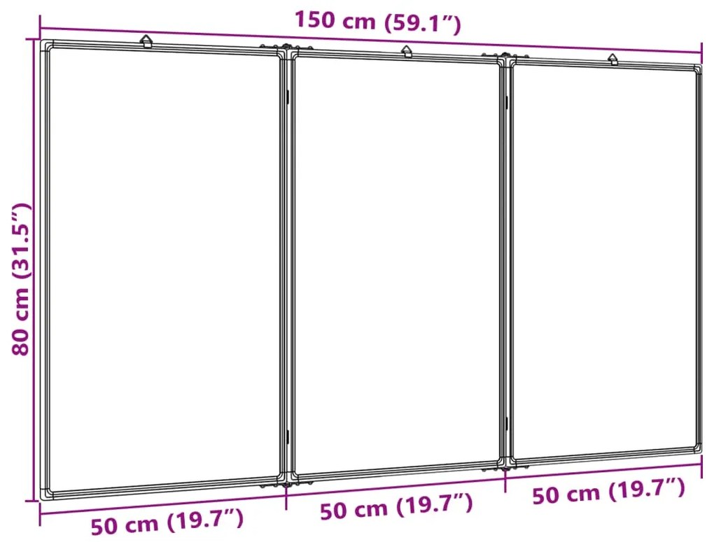 ΠΙΝΑΚΑΣ ΜΑΡΚΑΔΟΡΟΥ ΜΑΓΝΗΤΙΚΟΣ ΠΤΥΣΣΟΜ. 150X80X1,7ΕΚ. ΑΛΟΥΜΙΝΙΟΥ 4005360