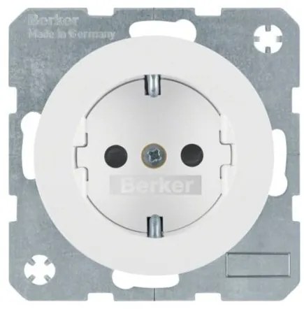 Πρίζα Σούκο Ασφαλείας Λευκό R.1/R.3 Berker R.3 41232089 Hager-41232089-Λευκό 41232089