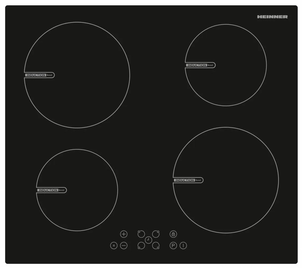 Heinner HBHI-V594BSC Επαγωγικές εστίες Με Πλάτος 60 Cm Έλεγχο αφής Και 4 Ζώνες Μαγειρέματος