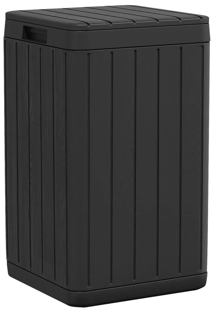 vidaXL Κάδος Απορριμμάτων Εξ. Χώρου Ανθρακί 38x38x65 εκ. Πολυπρ/λένιο