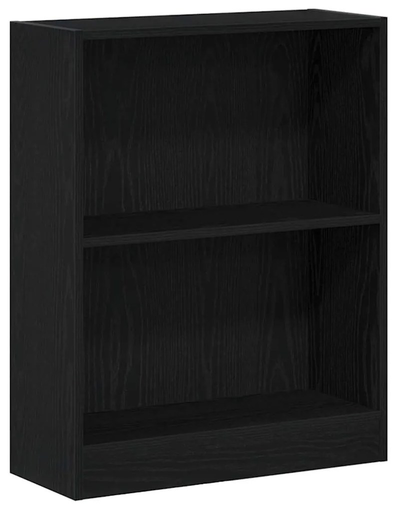 vidaXL Βιβλιοθήκη Μαύρη Οξυά 60 x 24 x 76 cm Επεξεργασμένο ξύλο