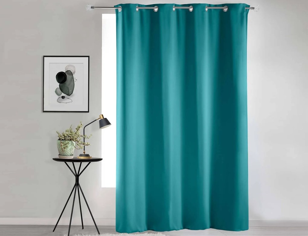 Κουρτίνα Συσκότισης Occult Douceur d'intérieur με τρουκς και διαστάσεις 135x280cm - Blue