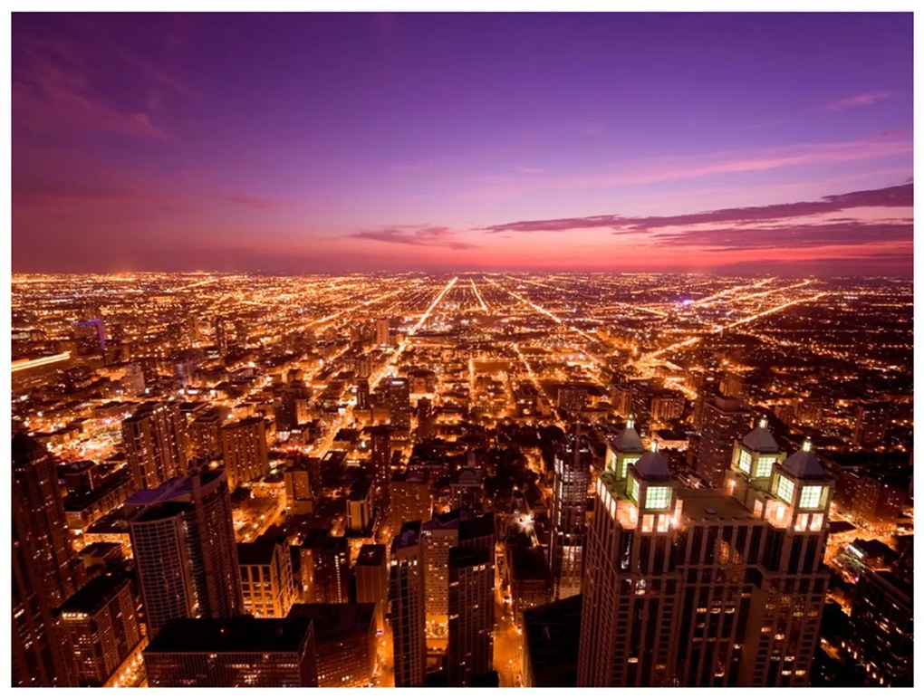 Φωτοταπετσαρία - Chicago by night 400x309