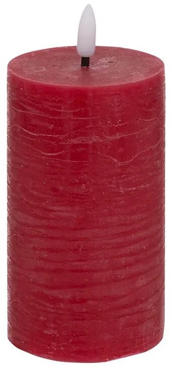 Διακοσμητικό Κερί LED Molia Atmosphera με διαστάσεις 7x7x15cm - Red
