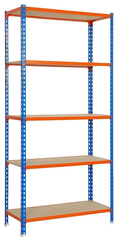 Ράφια Simon Rack Maderclick 5/400 750 kg Μέταλλο 5 Ράφια τσιπ - ματ (180 x 90 x 40 cm)