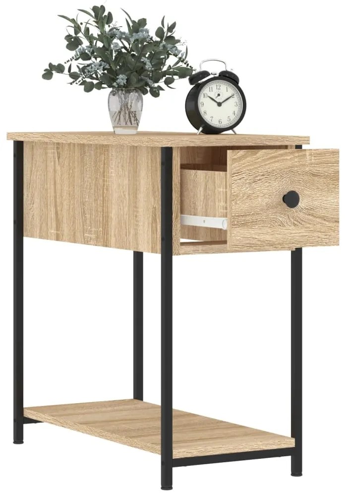 vidaXL Κομοδίνα 2 τεμ. Sonoma Δρυς 30 x 60 x 60 εκ. από Επεξεργ. Ξύλο