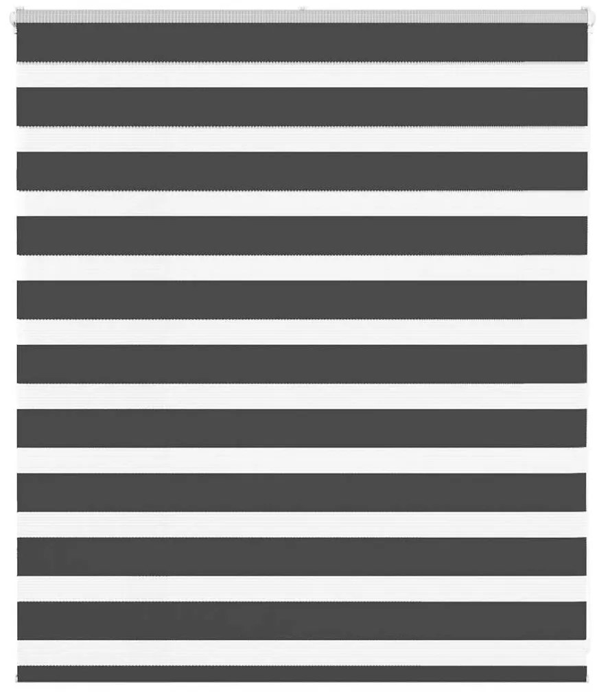 vidaXL Ζέβρα τυφλή Μαύρο Πλάτος υφάσματος 130,9 εκ. Πολυεστέρας