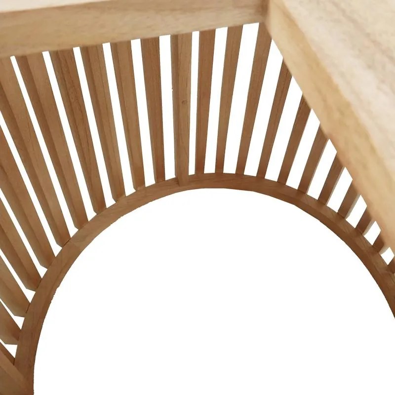 Τραπέζι Kenda mindi ξύλο σε φυσική απόχρωση Φ150x75εκ 150x150x75 εκ.