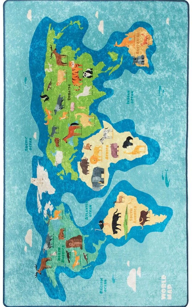 Χαλί Map Blue-Multi Conceptum Hypnose 140X190cm