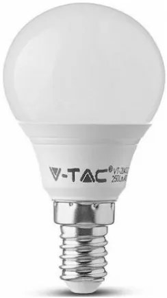 V-TAC Λάμπα LED E14 P45 Γλομπάκι SMD 4.5W 230V 470lm 180° IP20 Θερμό Λευκό 2142501