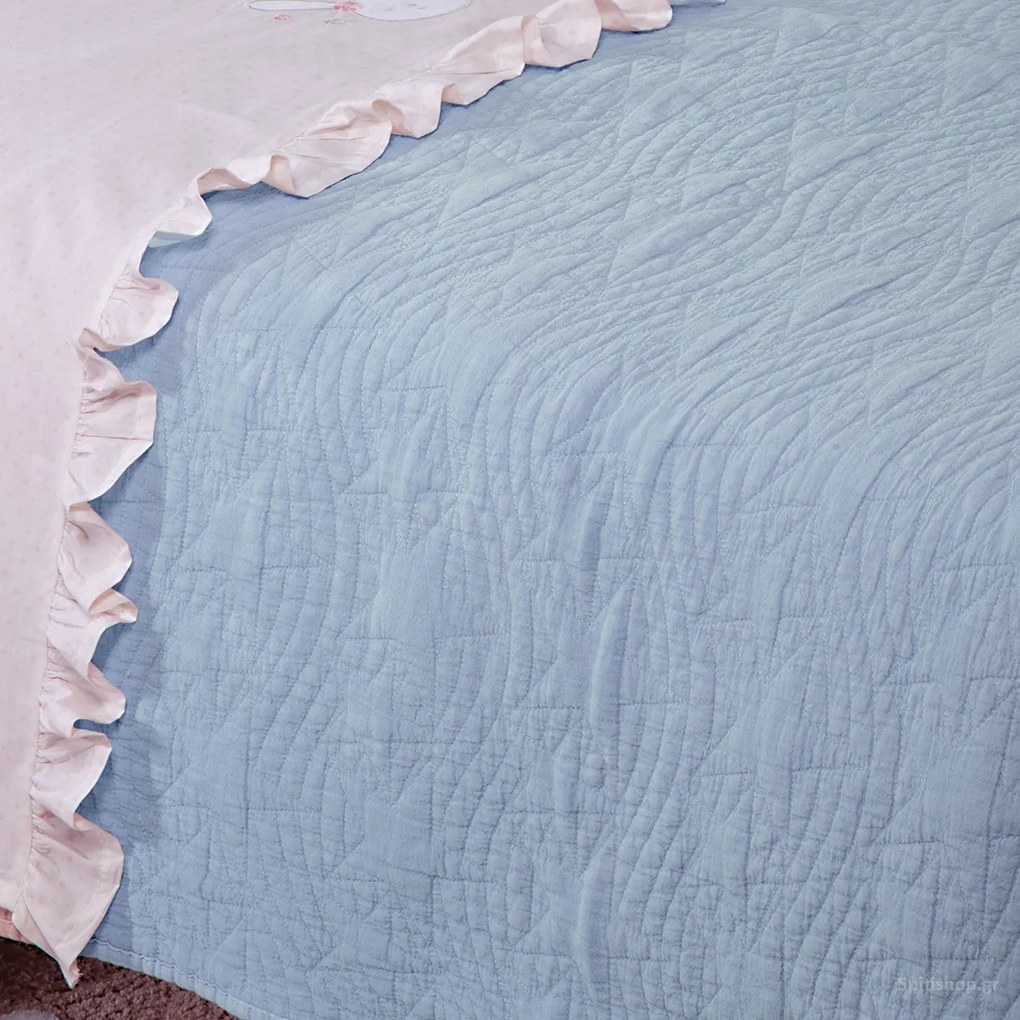 Κουβερλί Λίκνου (80x110) Nef-Nef Homeware Baby Stars Blue