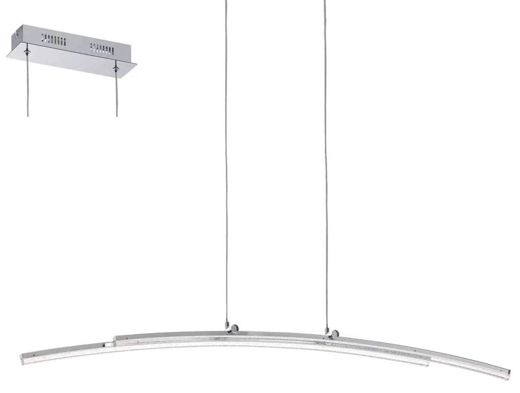 Φωτιστικό Οροφής Led Pertini 96096 Clear Eglo Aluminium, Polypropylene
