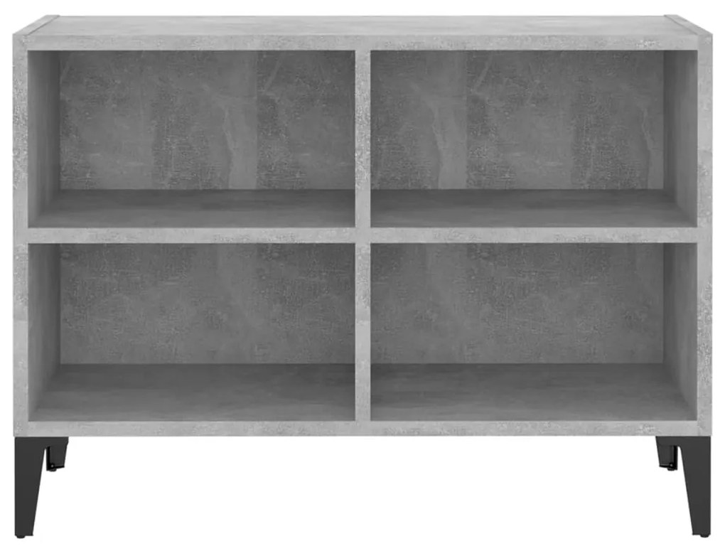 vidaXL Έπιπλο Τηλεόρασης Καπνιστή Γκρι Σκ. 69,5x30x50 εκ Μετ. Πόδια