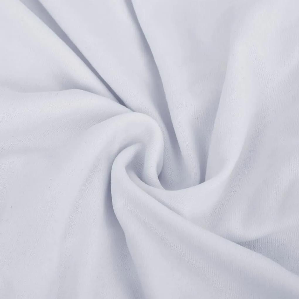 Κάλυμμα Καναπέ Ελαστικό Λευκό από Πολυεστερικό Ζέρσεϊ - Λευκό