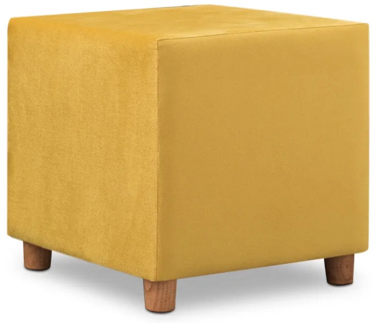 Σκαμπώ Daisy Megapap υφασμάτινο χρώμα κίτρινο 40x40x40εκ.-GP043-0099,1