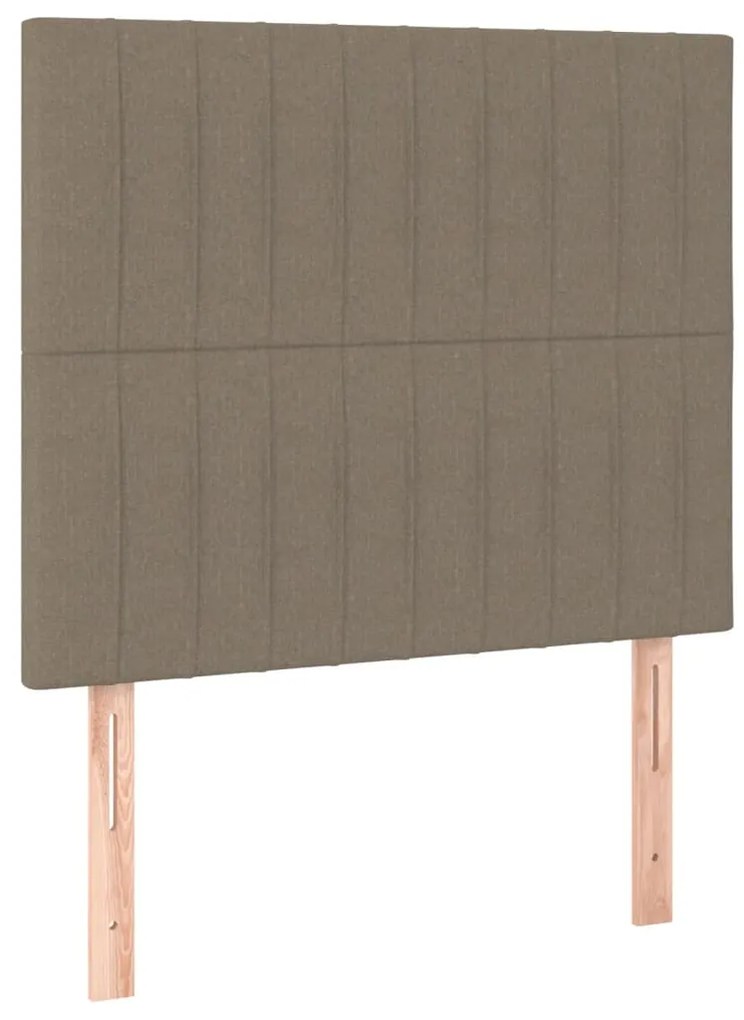 vidaXL Κεφαλάρια Κρεβατιού 2 τεμ. Taupe 100x5x78/88 εκ. Υφασμάτινο