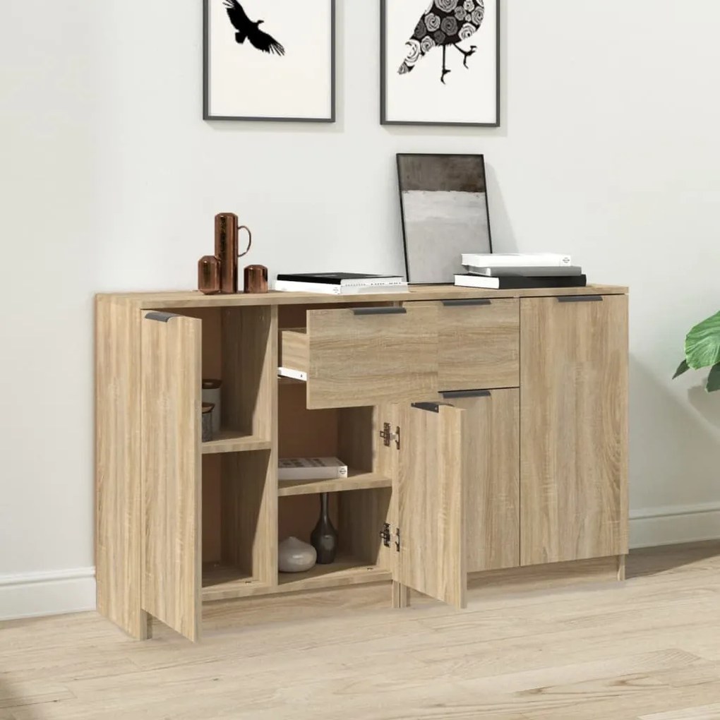vidaXL Ντουλάπια 2 τεμ. Sonoma Δρυς 60x30x70 εκ. Επεξεργασμένο Ξύλο
